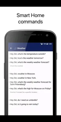 Siri Commands android App screenshot 10